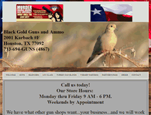 Tablet Screenshot of blackgoldguns.com